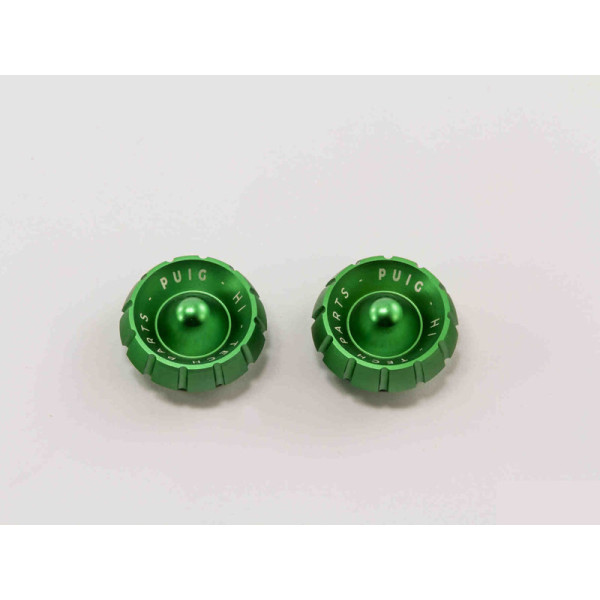 Puig Thruster Bar End Caps Green